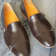 The Oliver Coffee Double Monk Strap Shoes