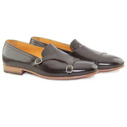 The Oliver Coffee Double Monk Strap Shoes