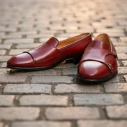 Red Leather Loafers