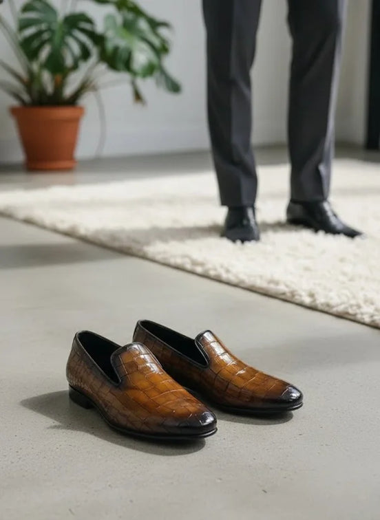 Brown Leather Loafers