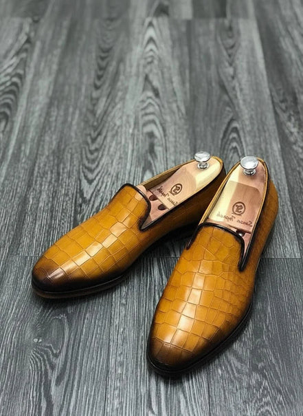 The Orabella Tan Leather Loafers