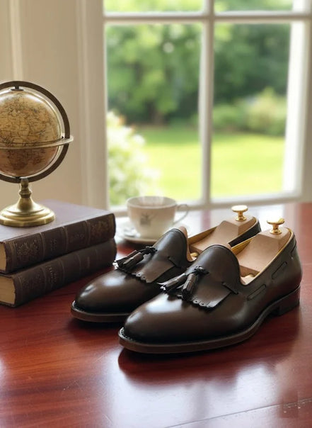 Kiltie Brown Tassel Loafers