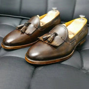 The Oth Kiltie Brown Tassel Loafers