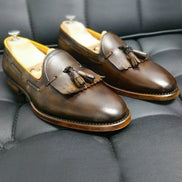 The Oth Kiltie Brown Tassel Loafers