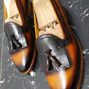 The Oth Kiltie Tan Brown Tassel Loafers