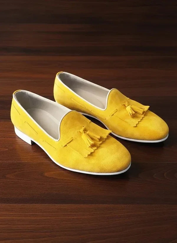 Kiltie Yellow Tassel Loafers