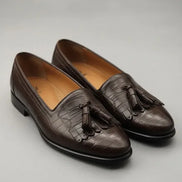 Kiltie Tassel Loafer Brown