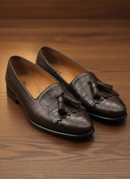 Kiltie Tassel Loafer Brown
