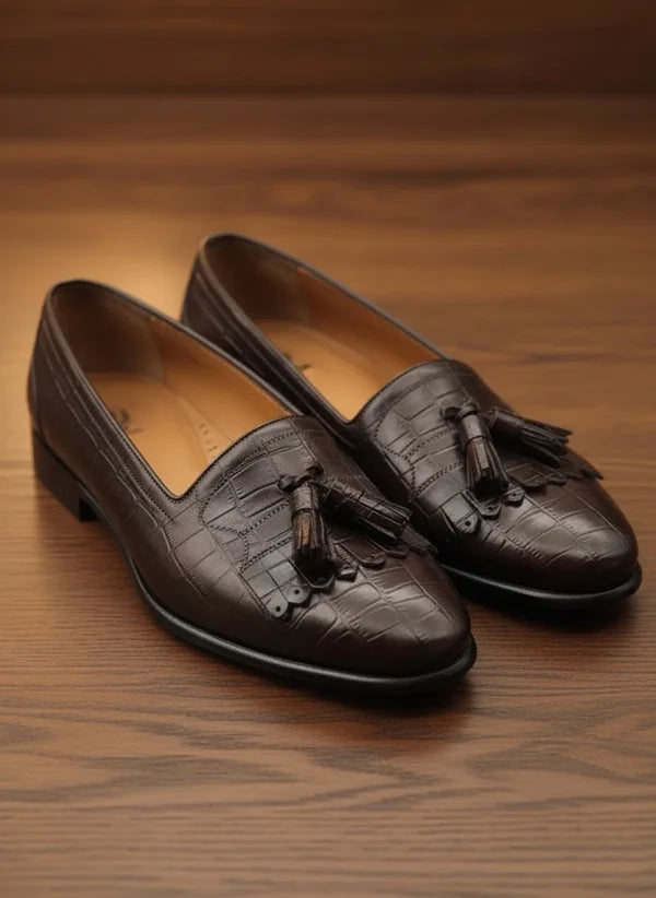 Kiltie Tassel Loafer Brown