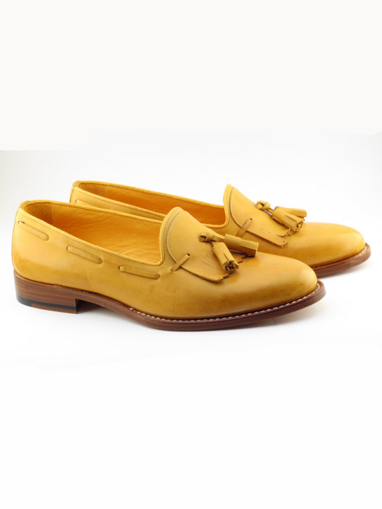 Yellow Tassel Loafers