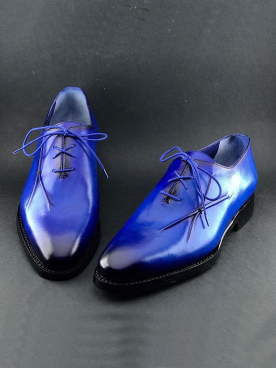 Navy Blue Oxford Shoes