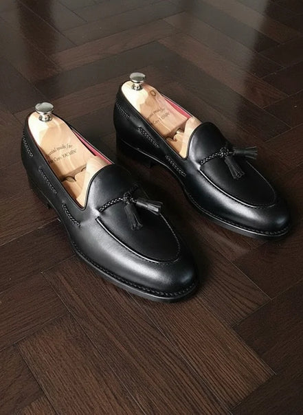 Black Tassel Loafers