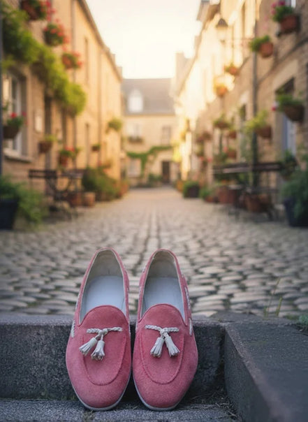 Pink Tassel Loafers