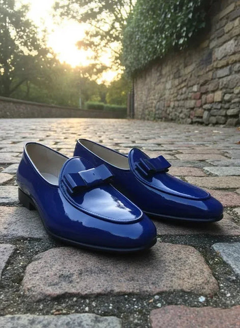 Blue Tuxedo Shoes Loafers