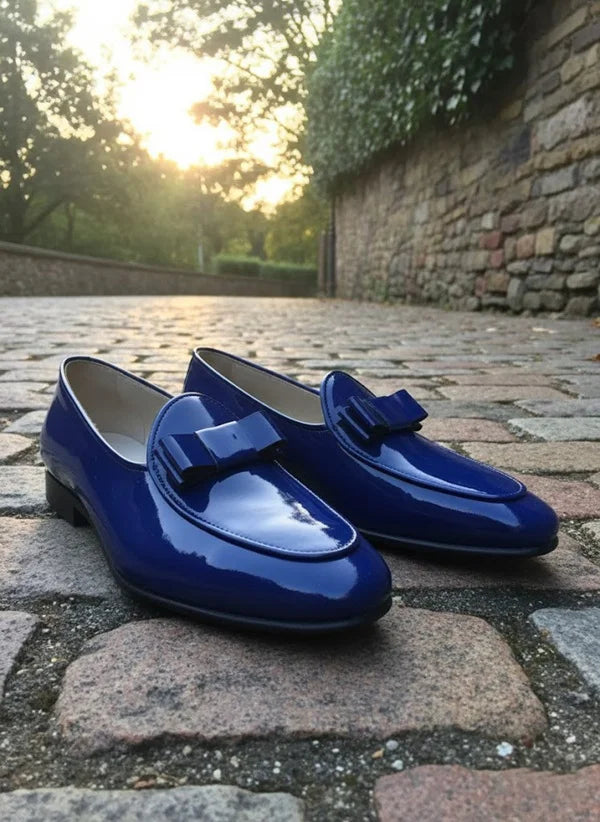 Blue Tuxedo Shoes Loafers