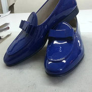 The Voyager Blue Tuxedo Shoes Loafers