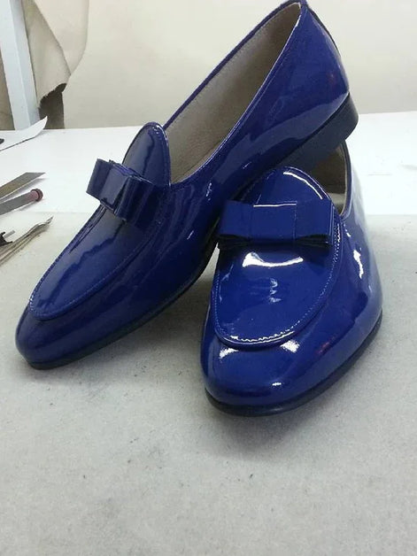 The Voyager Blue Tuxedo Shoes Loafers