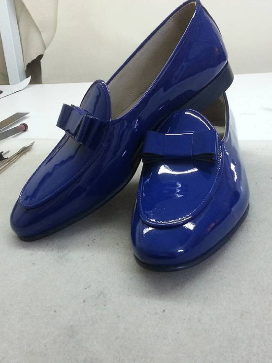 Blue Tuxedo Shoes Loafers