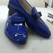 The Voyager Blue Tuxedo Shoes Loafers