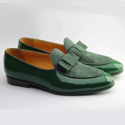 The Wafture Green Patent Leather Loafers