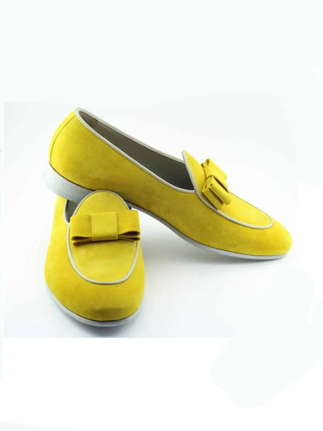 The Wherewithal Yellow Tuxedo Loafers