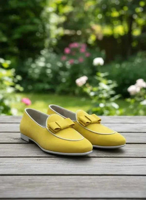 The Wherewithal Yellow Tuxedo Loafers