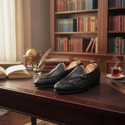 Black Leather Loafers