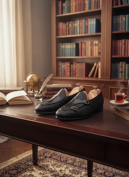 Black Leather Loafers