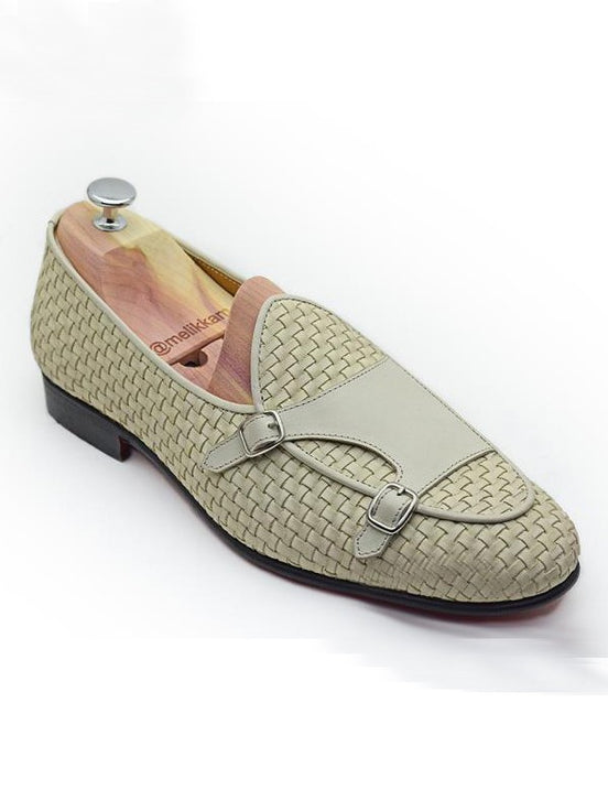 Off White Double Monk Strap Shoes