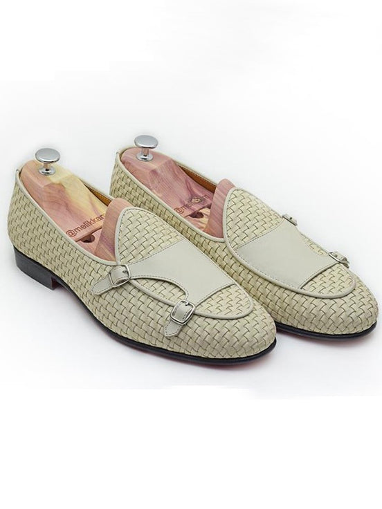 Off White Double Monk Strap Shoes