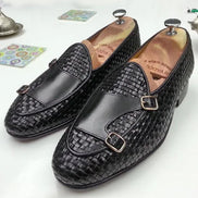 The Yolanda Black Double Monk Strap Shoes