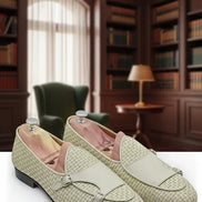 Off White Double Monk Strap Shoes