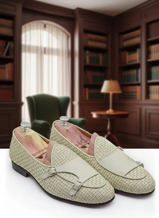 Off White Double Monk Strap Shoes