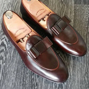 Brown Tuxedo Shoes Loafers