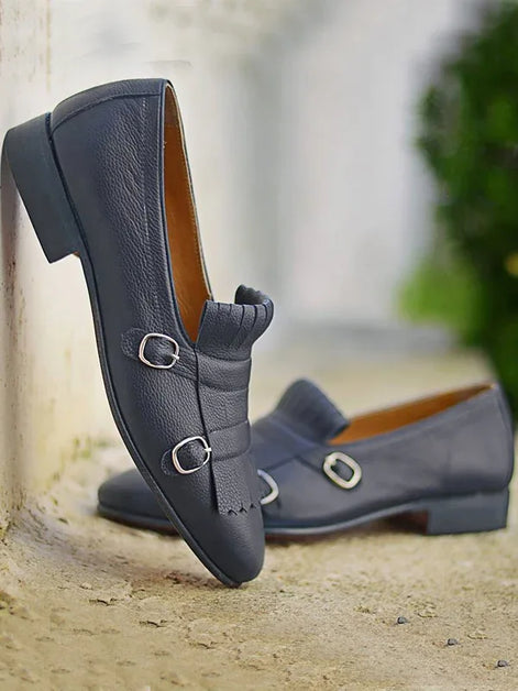 Navy Blue Mens Loafers