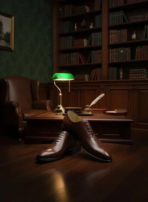 The Gossamer Brown Wholecut Oxfords