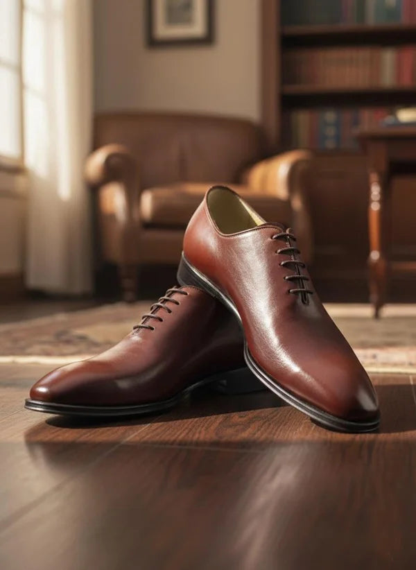 The Gossamer Brown Wholecut Oxfords