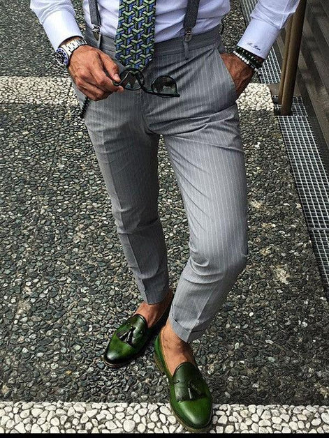 The Oth Kiltie Green Tassel Loafers