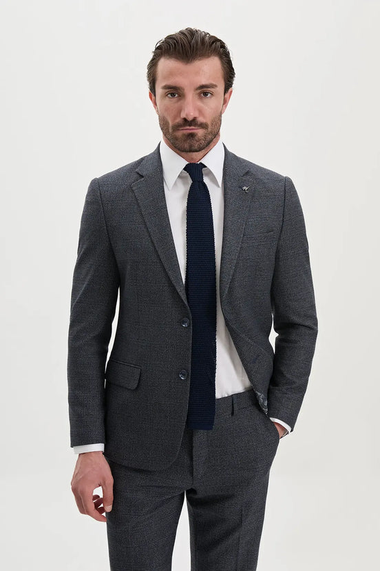 Vintage-Tweed-Plaid-Suit-for-Men-Navy