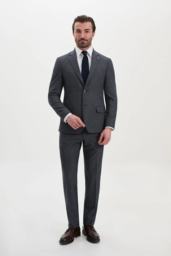 Vintage-Tweed-Plaid-Suit-for-Men-Navy