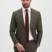 Vintage-Tweed-Plaid-Suit-for-Men-Olive