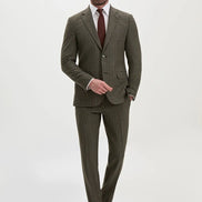 Vintage-Tweed-Plaid-Suit-for-Men-Olive