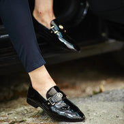 Rapid Patent Black Penny Loafers