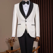 White Shawl Lapel Men Tuxedo