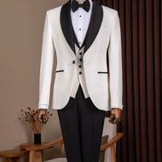 White Shawl Lapel Men Tuxedo