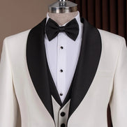 White Shawl Lapel Men Tuxedo