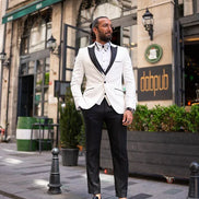 Sturgis Slim Fit Peak Lapel White Tuxedo