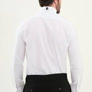 White Black Tuxedo Shirt