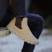 Beige Chelsea Boots