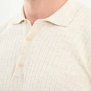 Wilson Beige Wool Polo Sweater